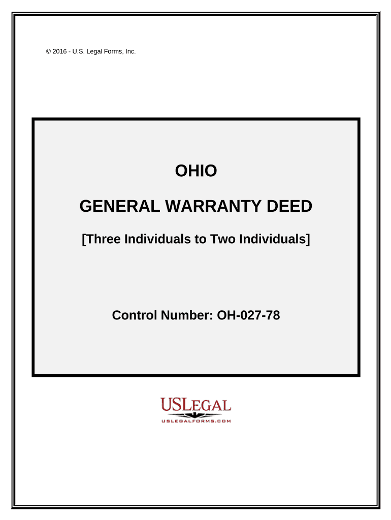 ohio warranty deed Preview on Page 1