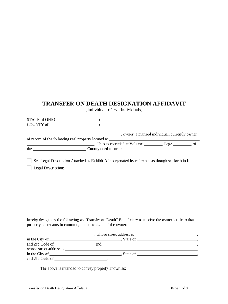 transfer death designation beneficiary Preview on Page 1