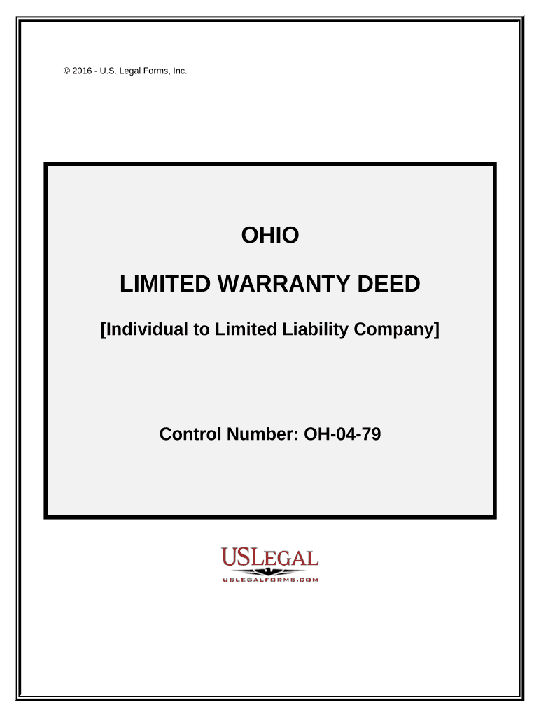 ohio limited warranty deed Preview on Page 1