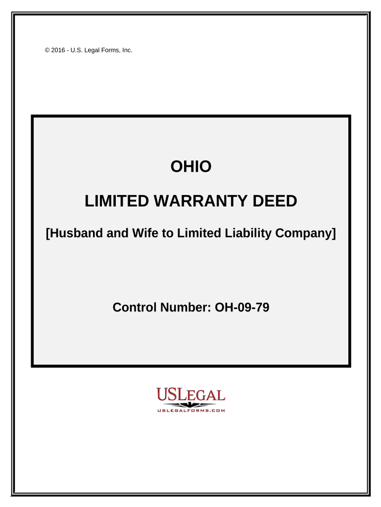Limited Warranty Deed from Husband and Wife to LLC - Ohio Preview on Page 1