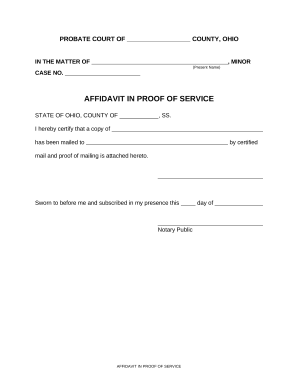 Affidavit name change form