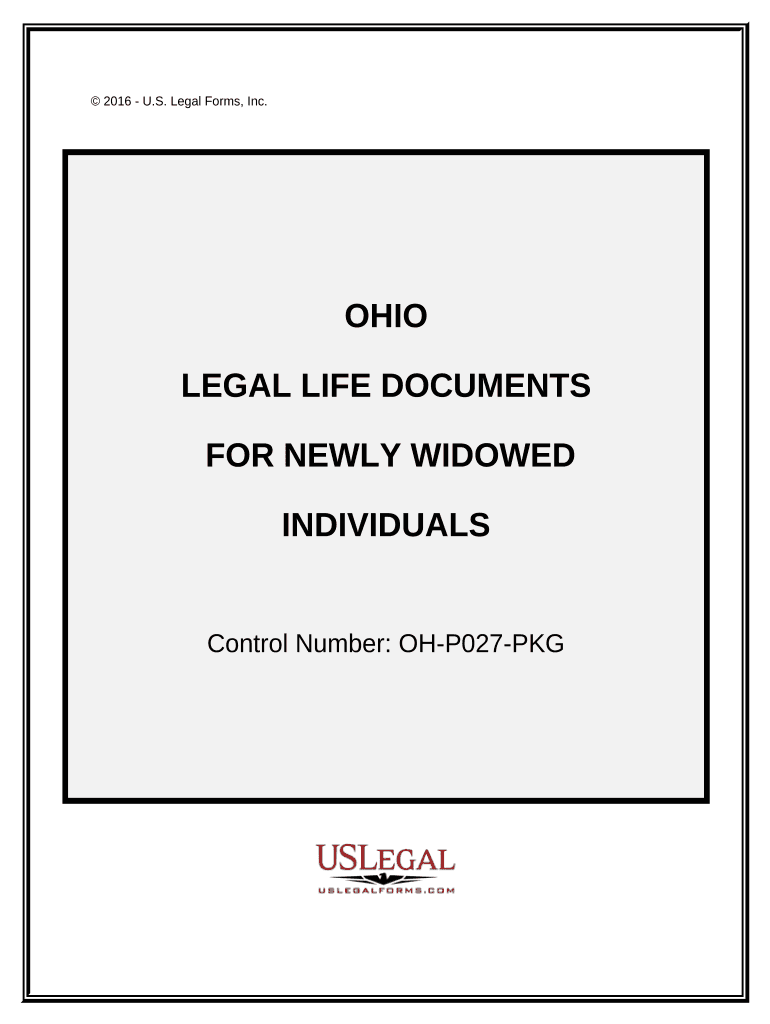 Newly Widowed Individuals Package - Ohio Preview on Page 1