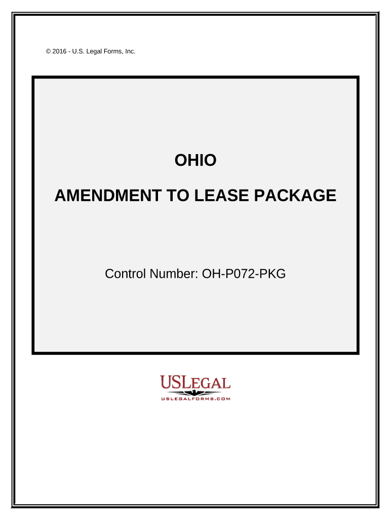 Amendment of Lease Package - Ohio Preview on Page 1