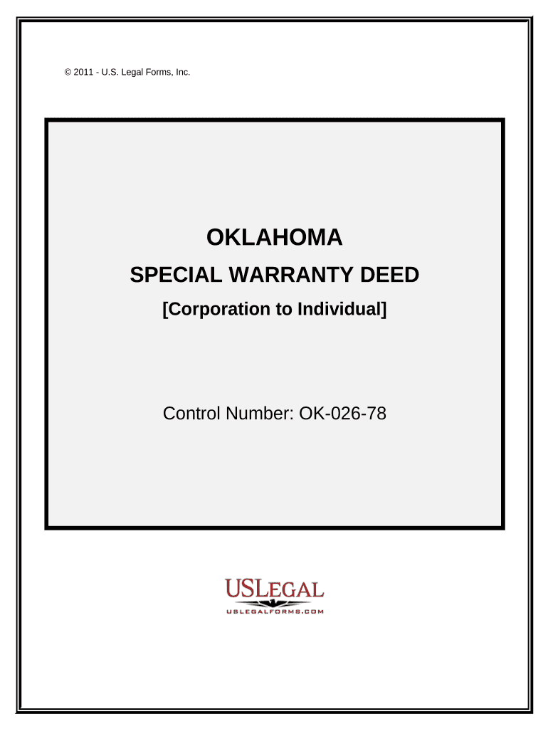 oklahoma special warranty deed Preview on Page 1