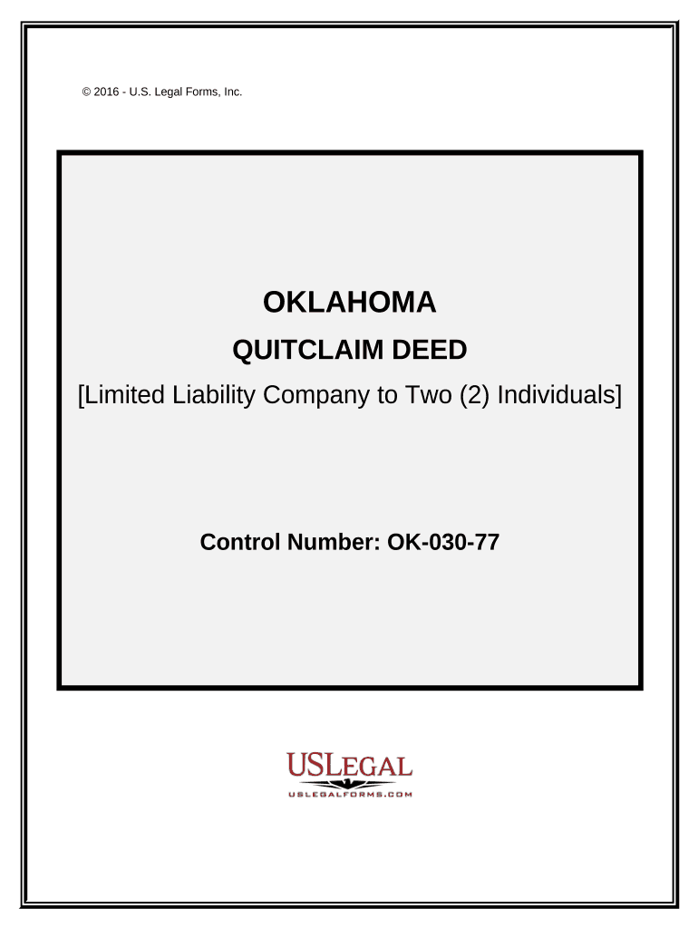 quitclaim deed from llc to individual Preview on Page 1