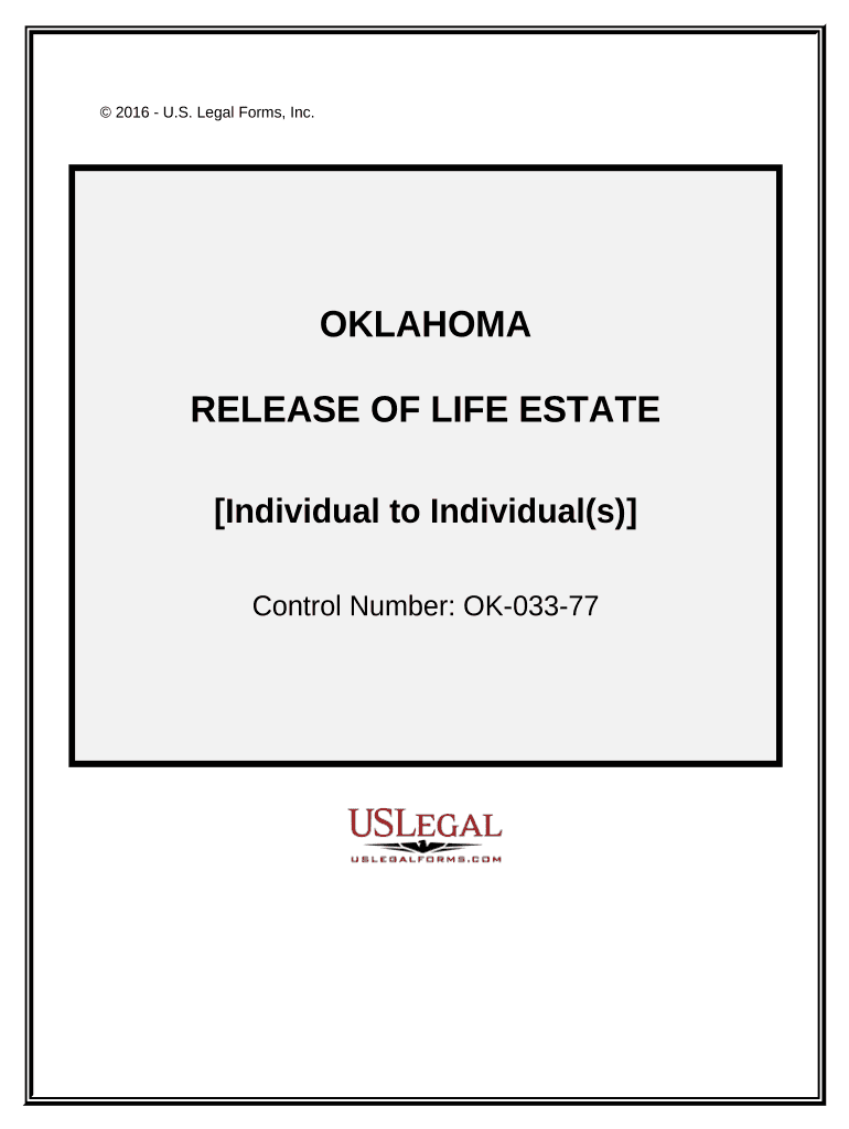 oklahoma life estate deed form Preview on Page 1