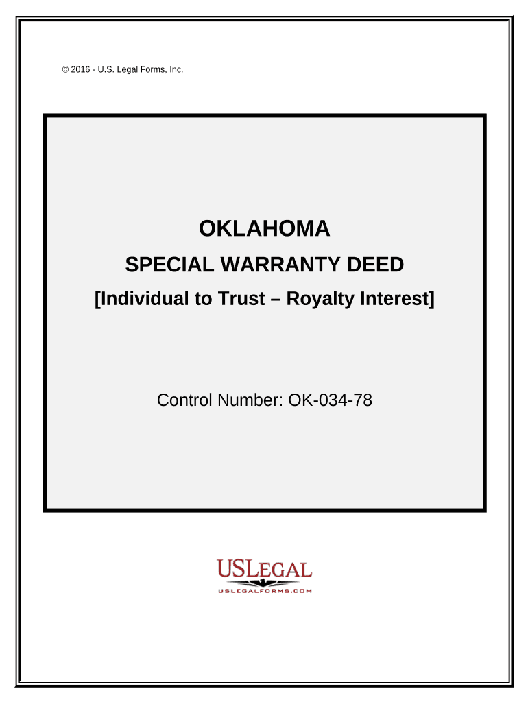 oklahoma warranty deed Preview on Page 1