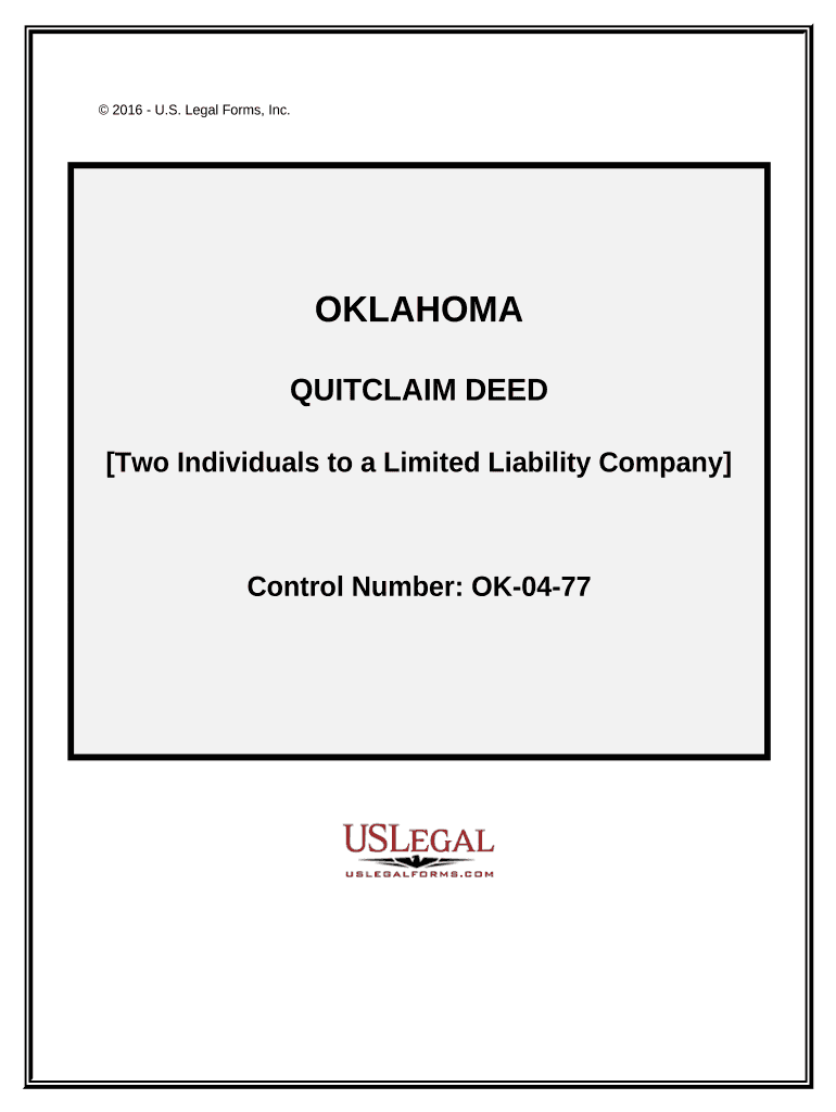 quitclaim deed from llc to individual Preview on Page 1.