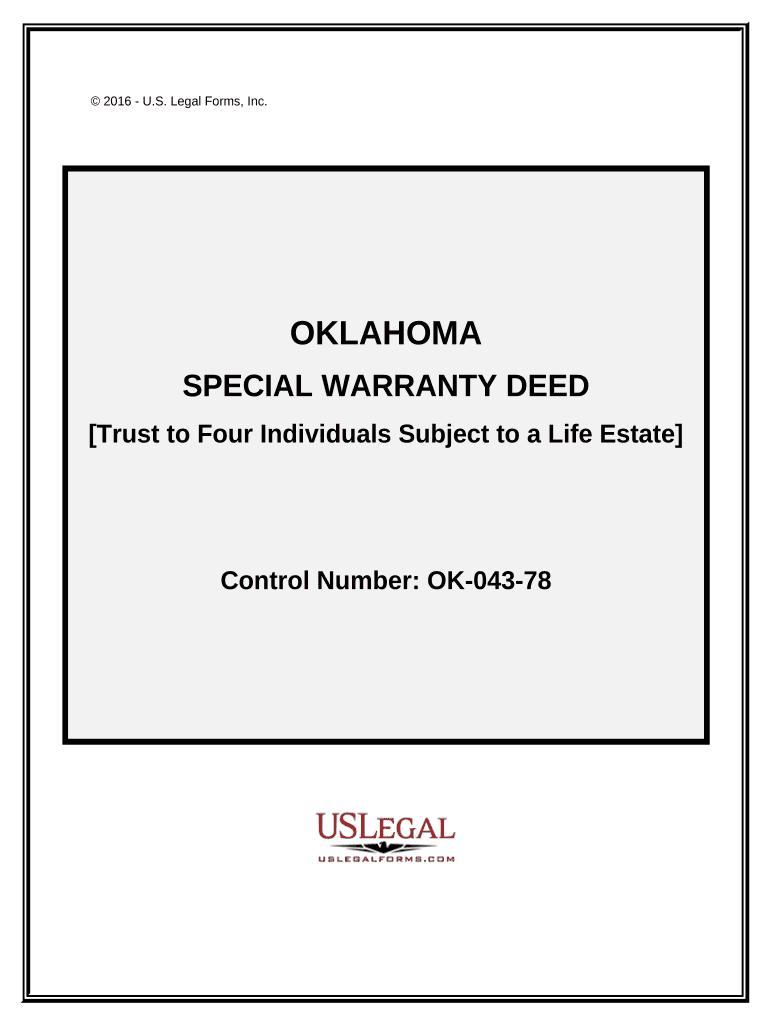 oklahoma special warranty deed Preview on Page 1