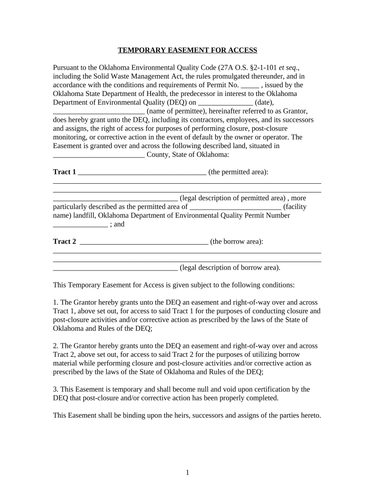 assignment of easement