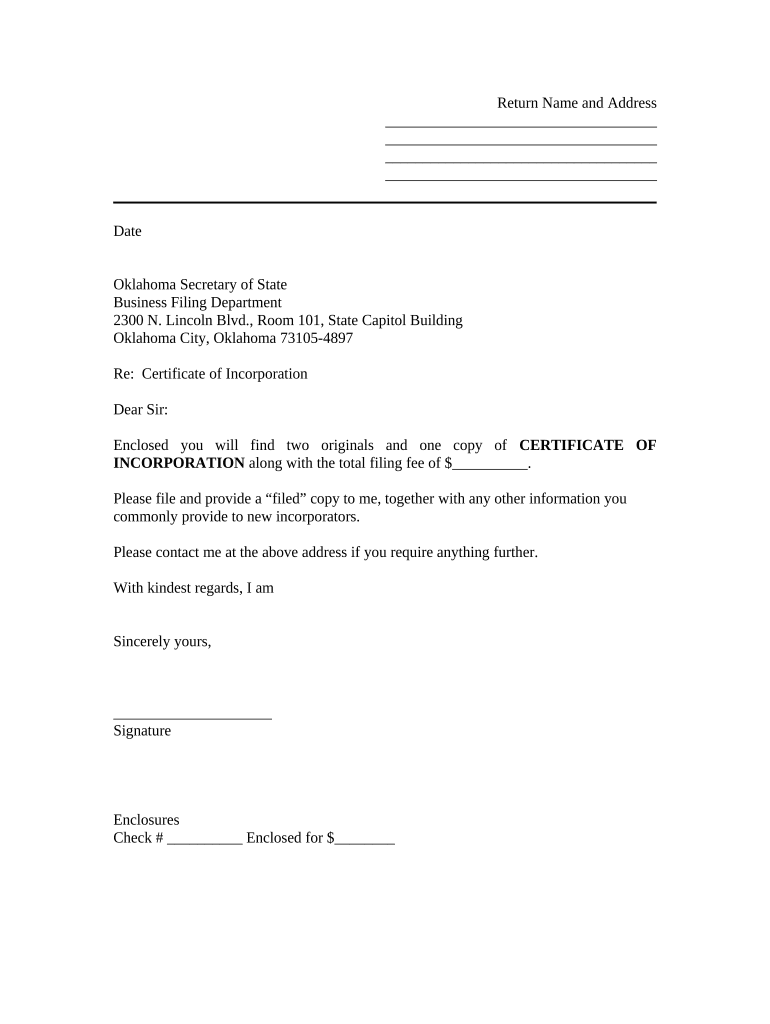 sample letter to secretary of state Preview on Page 1