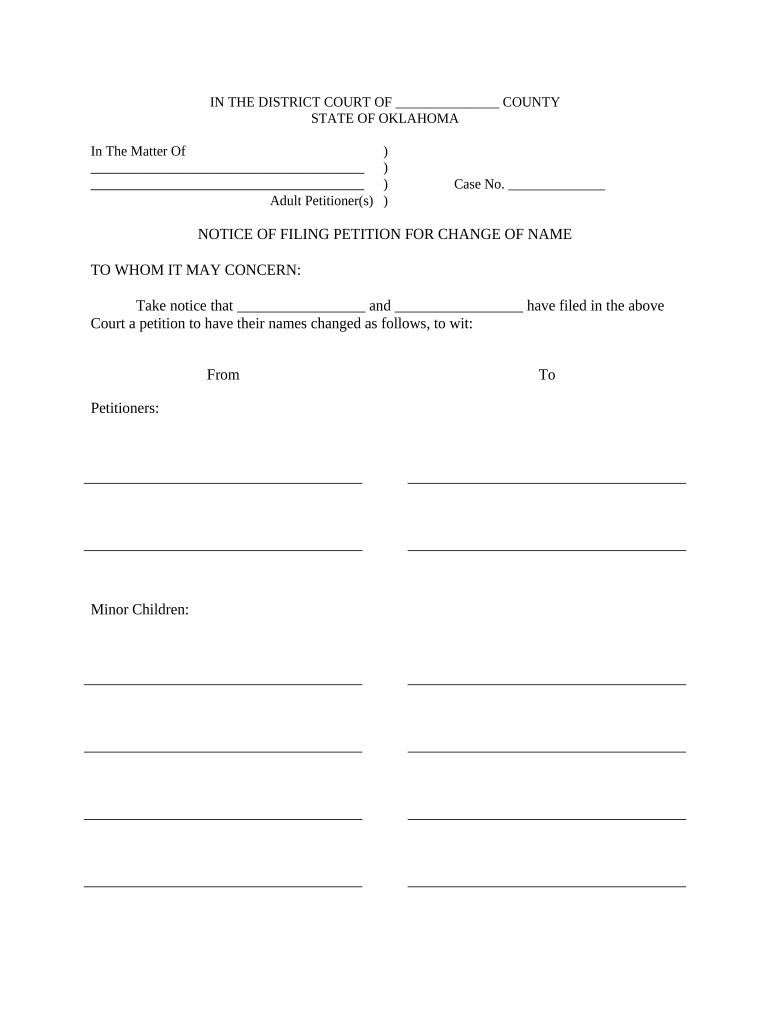 oklahoma petition change Preview on Page 1