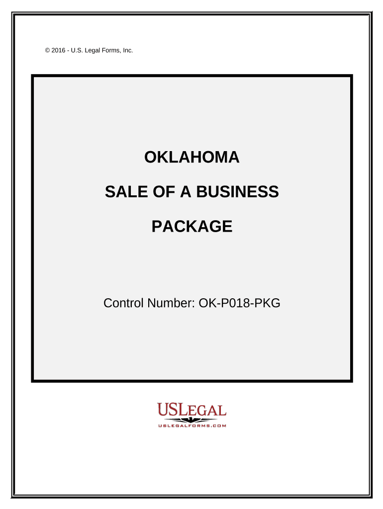 Sale of a Business Package - Oklahoma Preview on Page 1