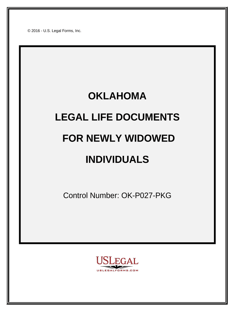 Newly Widowed Individuals Package - Oklahoma Preview on Page 1.