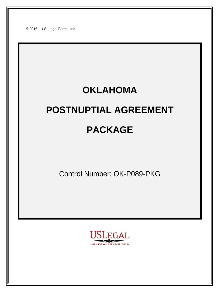 Postnuptial Agreements Package - Oklahoma Preview on Page 1