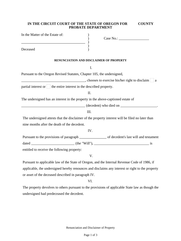 disclaimer form Preview on Page 1.