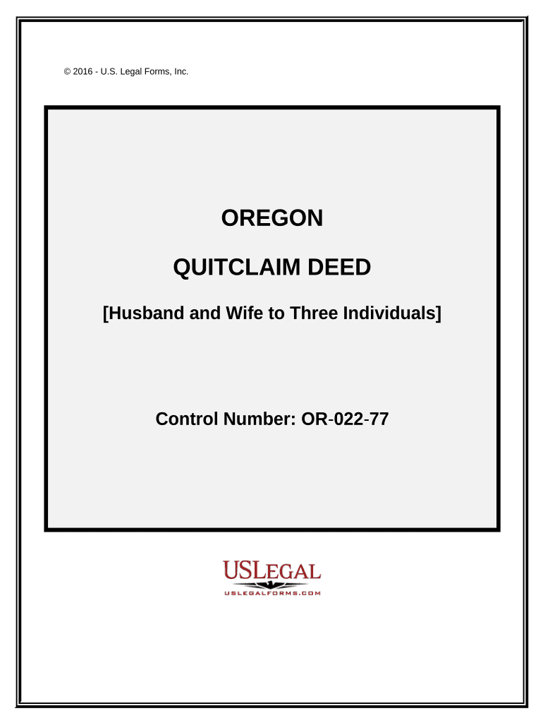 multnomah county quit claim deed form Preview on Page 1