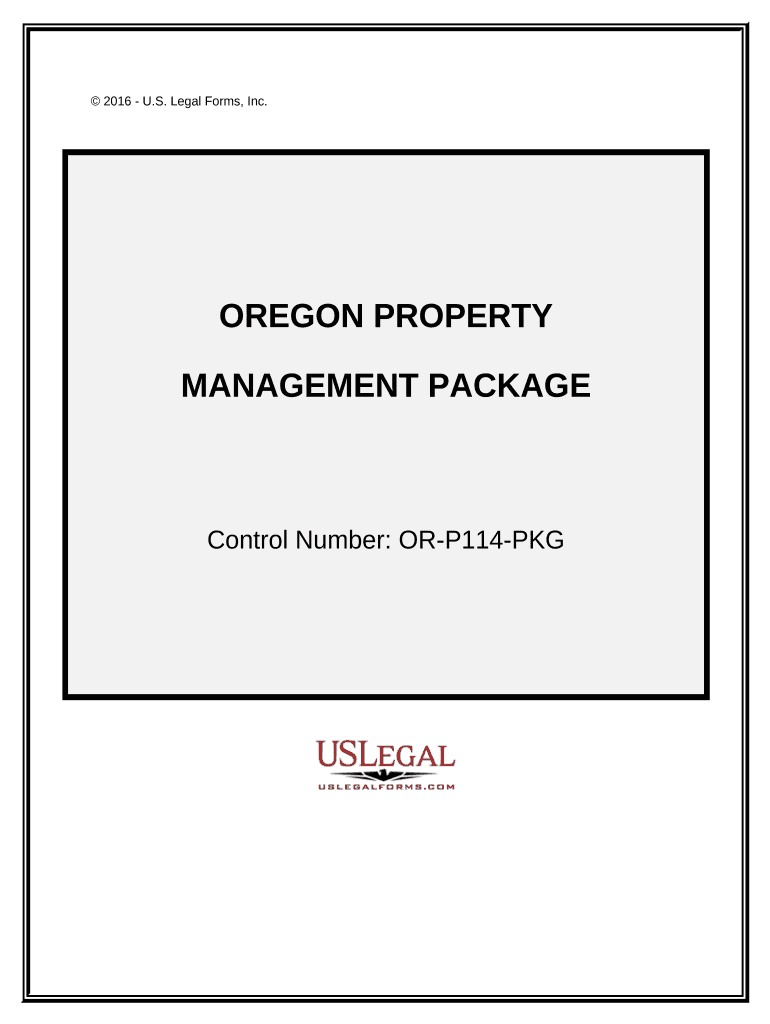 Oregon Property Management Package - Oregon Preview on Page 1