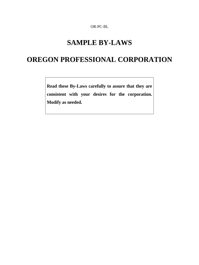 oregon bylaws Preview on Page 1