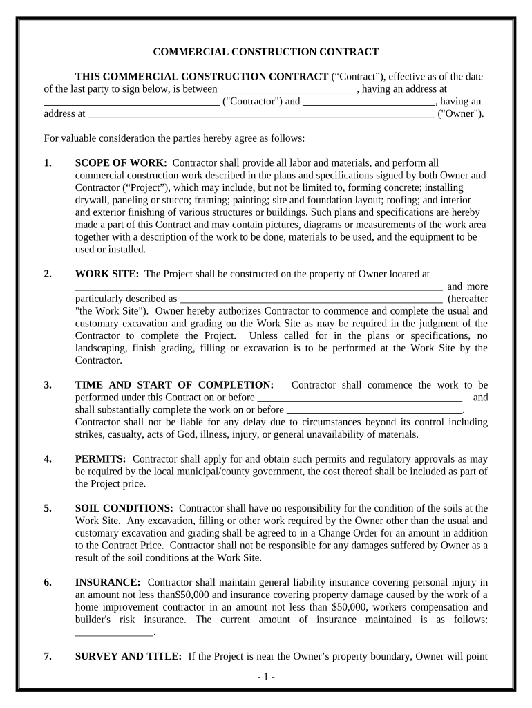 pennsylvania commercial form Preview on Page 1