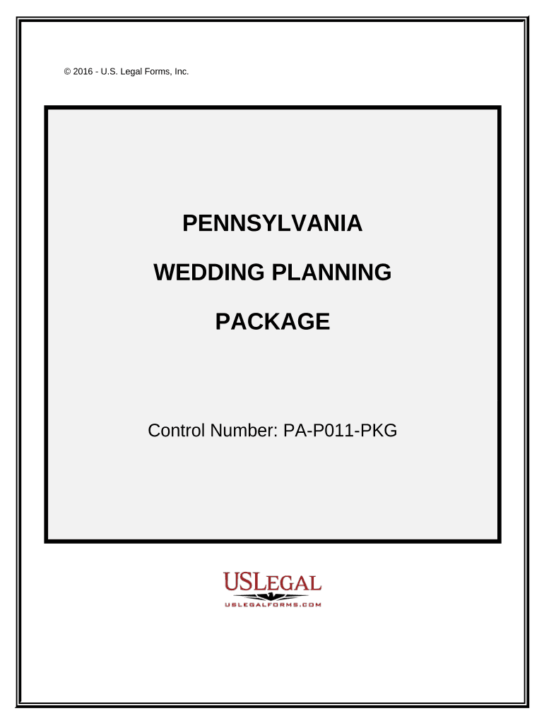 Wedding Planning or Consultant Package - Pennsylvania Preview on Page 1