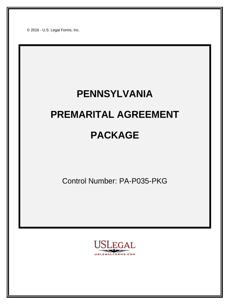 Premarital Agreements Package - Pennsylvania Preview on Page 1.