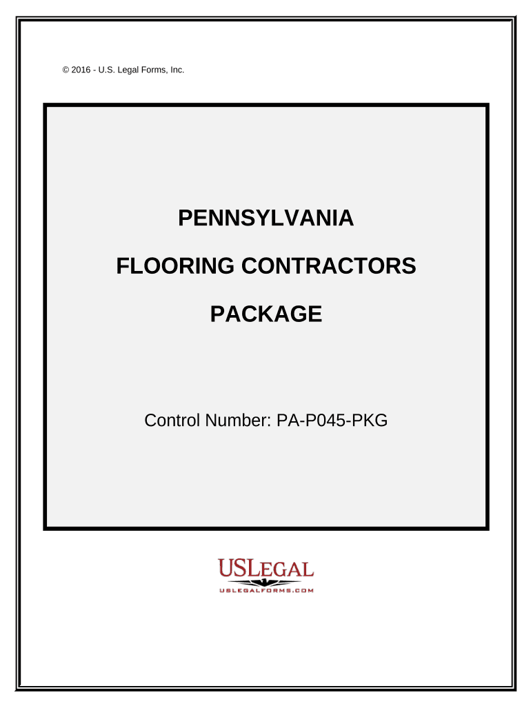 Flooring Contractor Package - Pennsylvania Preview on Page 1