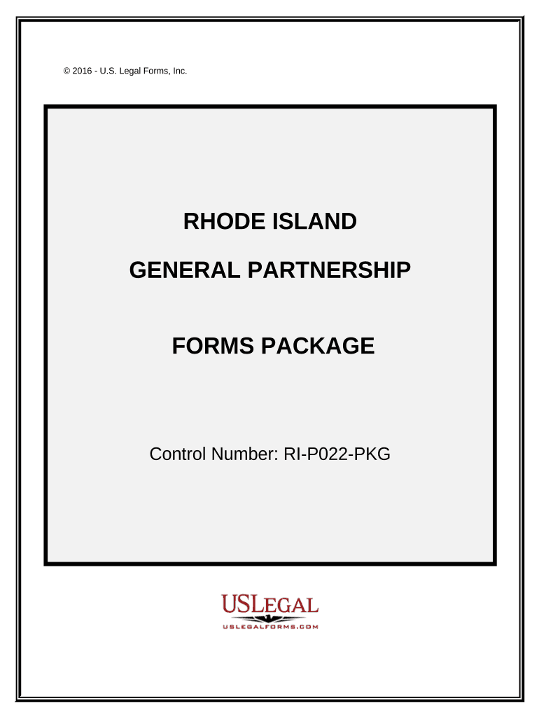 General Partnership Package - Rhode Island Preview on Page 1
