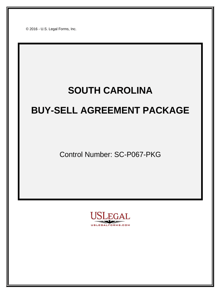 Buy Sell Agreement Package - South Carolina Preview on Page 1