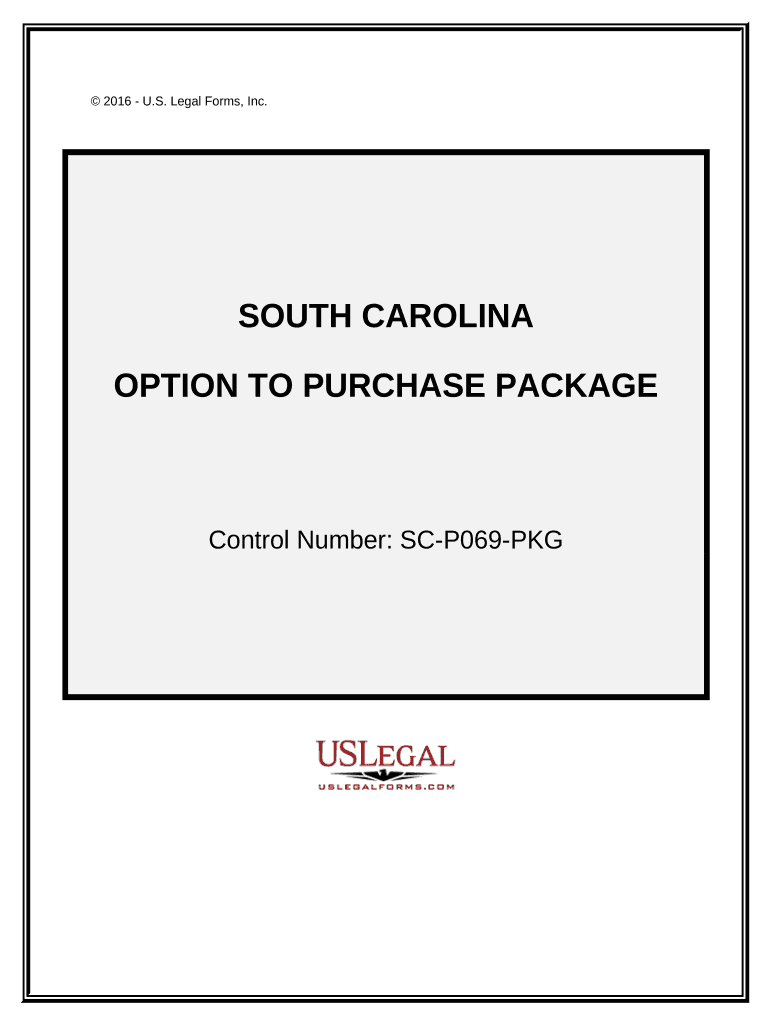 Option to Purchase Package - South Carolina Preview on Page 1