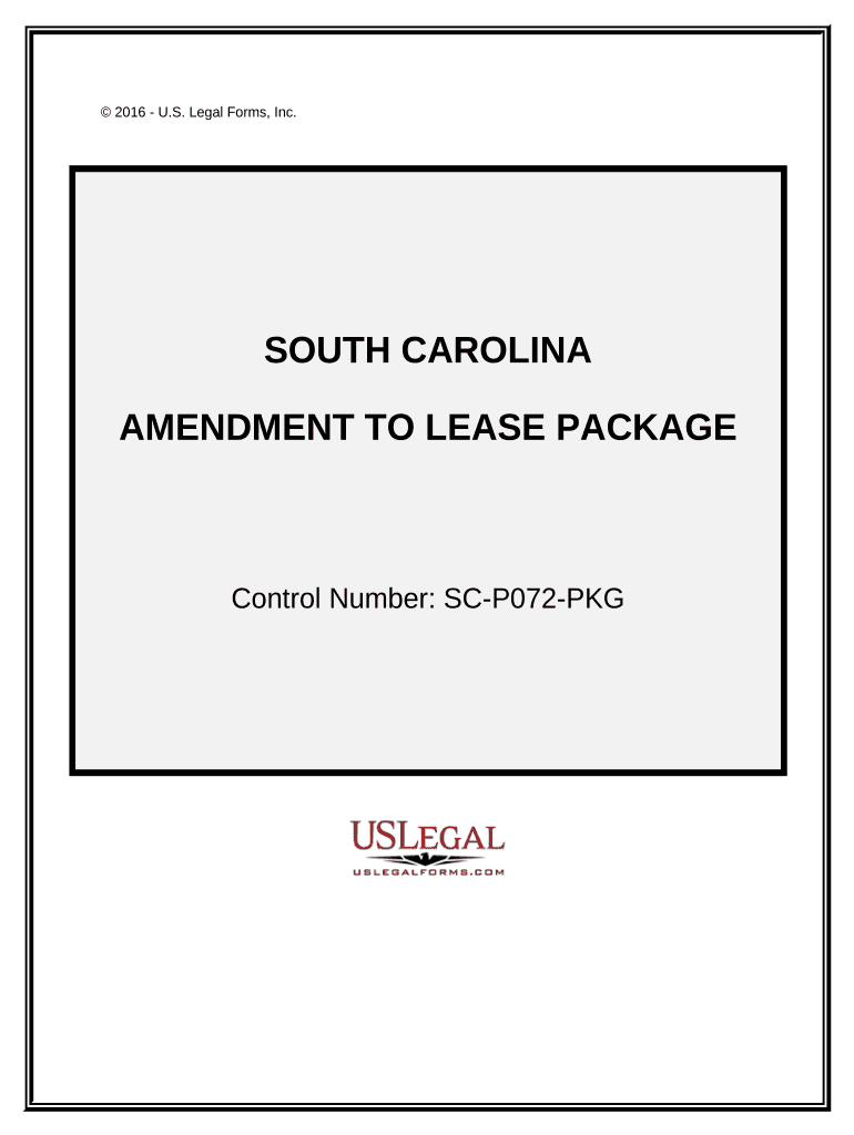 Amendment of Lease Package - South Carolina Preview on Page 1