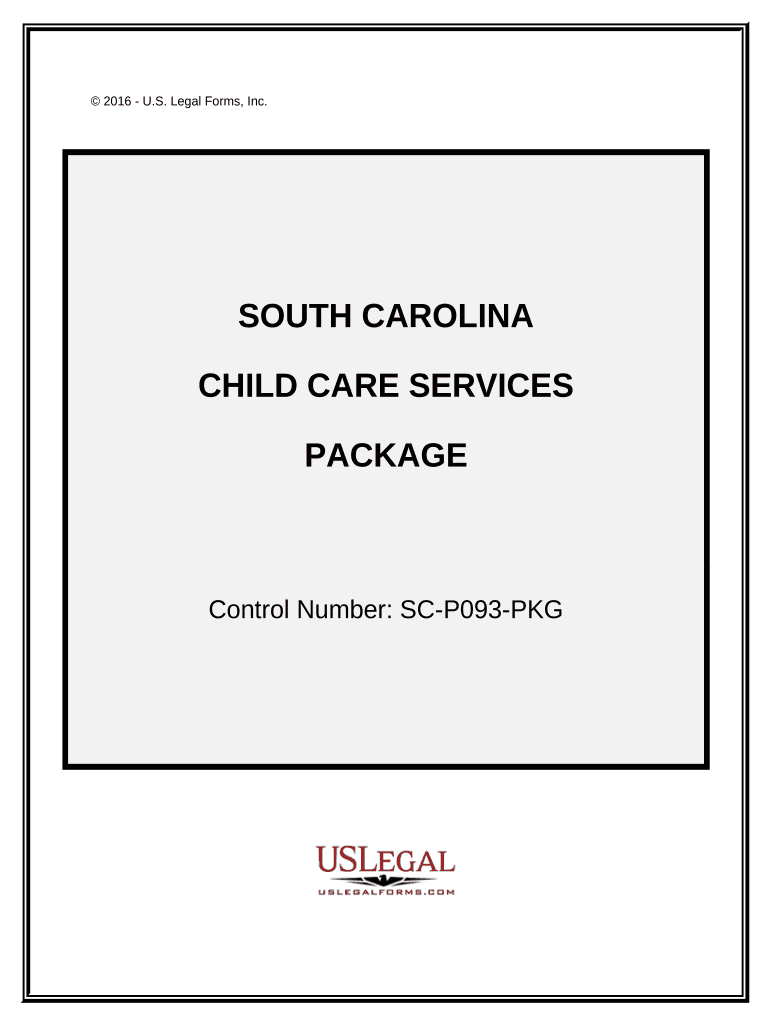 Child Care Services Package - South Carolina Preview on Page 1