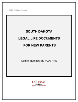 South Dakota Essential Legal Life Documents for New Parents