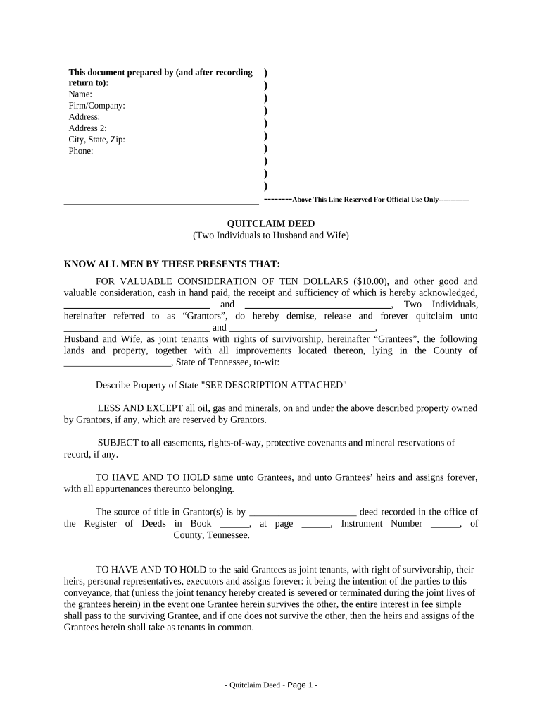 quit claim deed loopholes Preview on Page 1