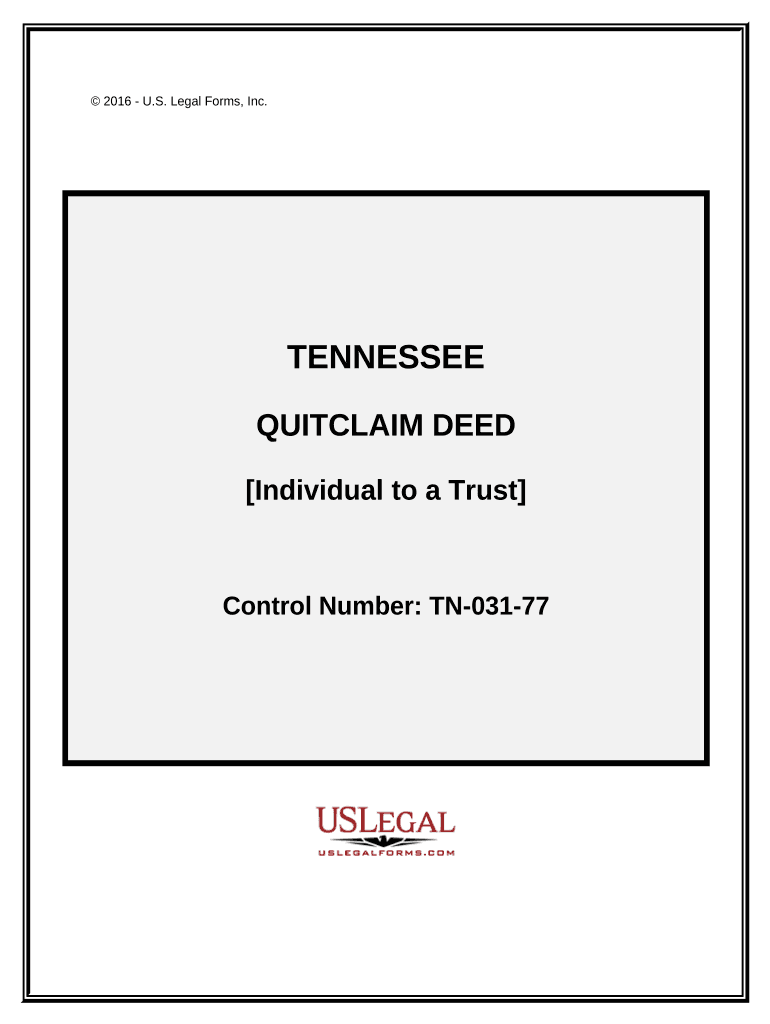 tennessee quick claim deed Preview on Page 1