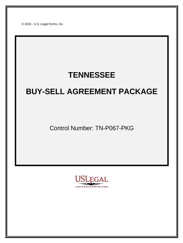 Buy Sell Agreement Package - Tennessee Preview on Page 1