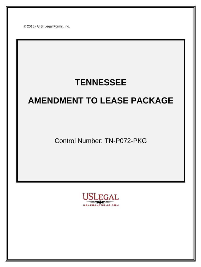 Amendment of Lease Package - Tennessee Preview on Page 1