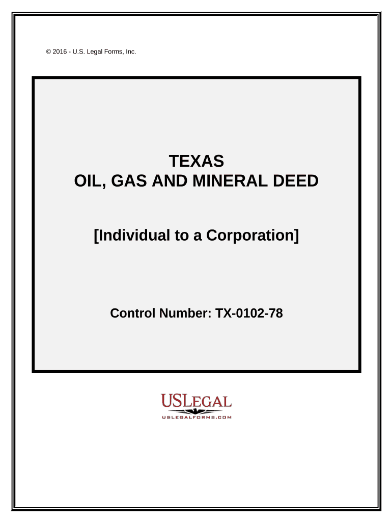 oil gas mineral deed Preview on Page 1