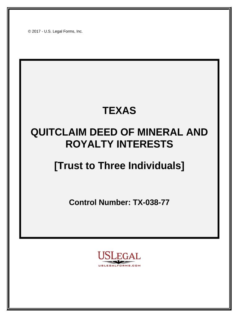 quitclaim deed mineral Preview on Page 1