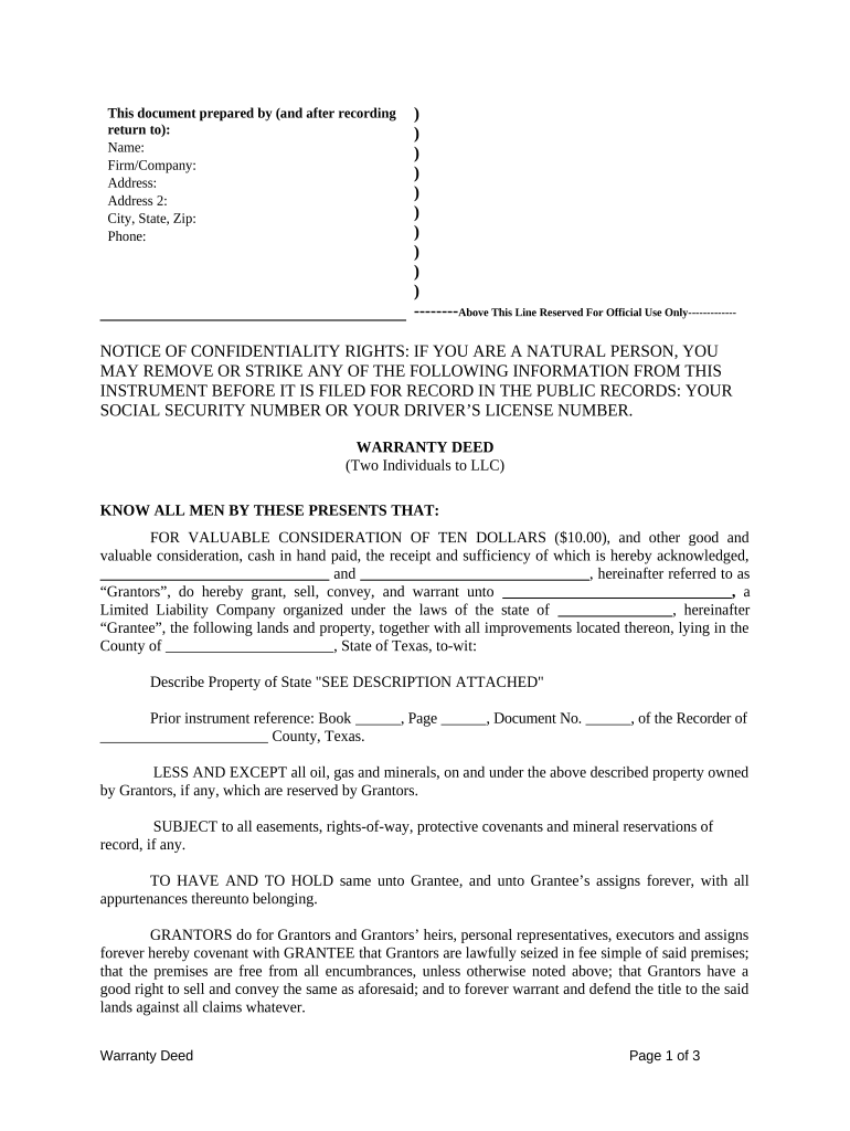 tx llc company Preview on Page 1