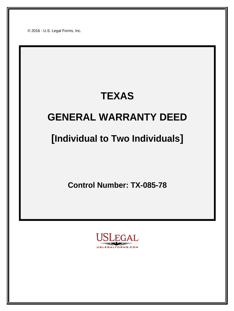 warranty deed texas Preview on Page 1