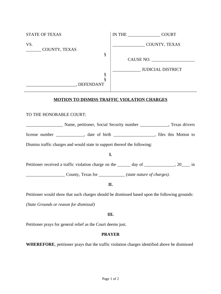 Traffic Violation Fill Out Sign Online DocHub