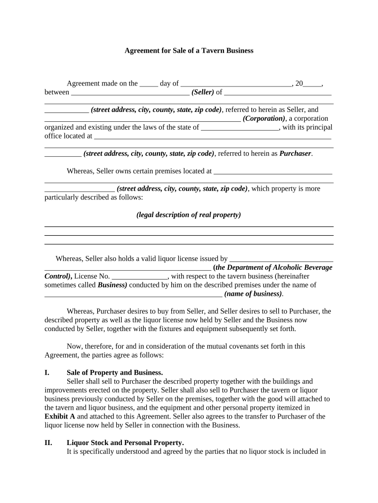 sale of business Preview on Page 1