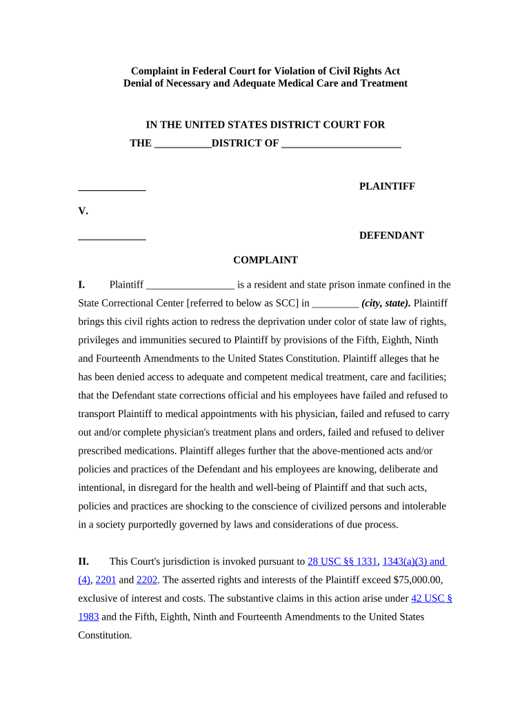 federal court denial Preview on Page 1