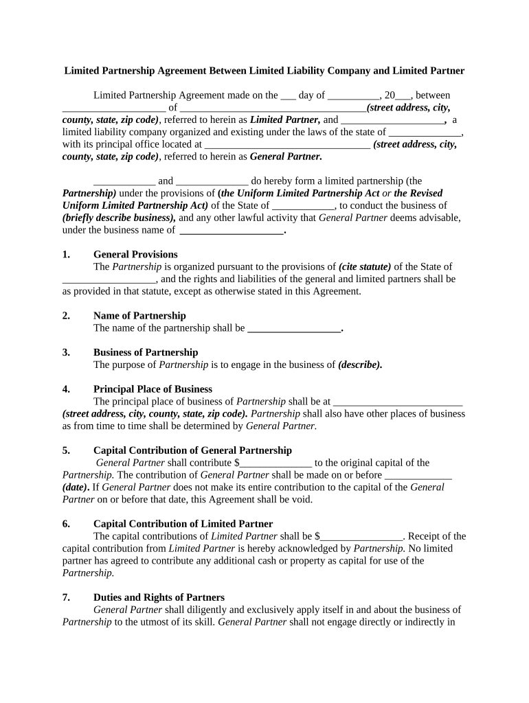 limited liability company Preview on Page 1