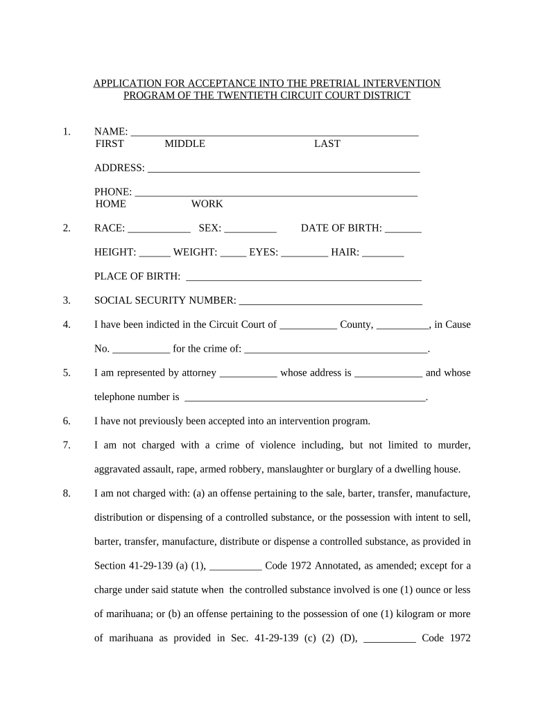 pretrial intervention Preview on Page 1