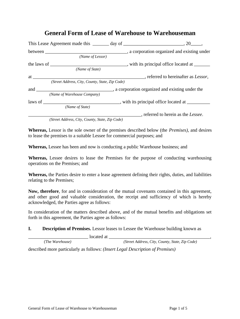 general lease Preview on Page 1