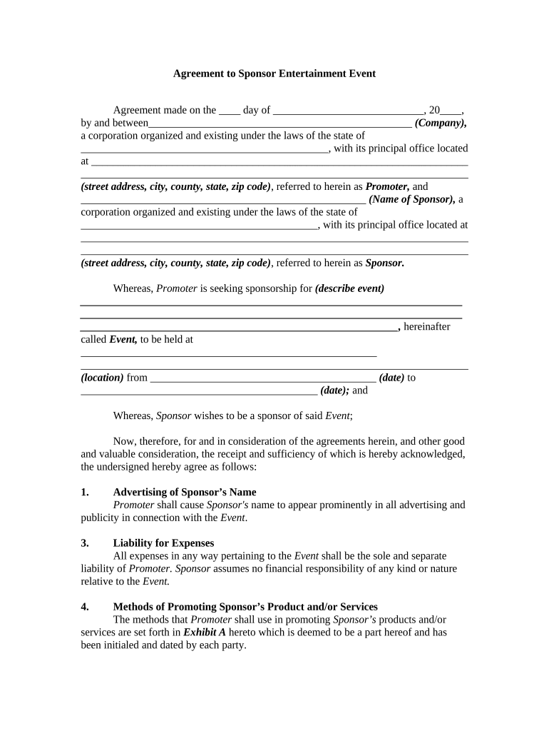 agreement entertainment contract Doc Template pdfFiller