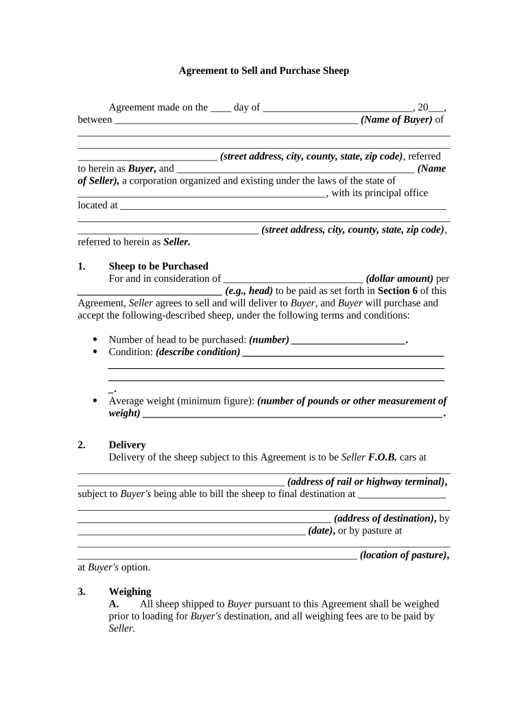 agreement sheep Preview on Page 1