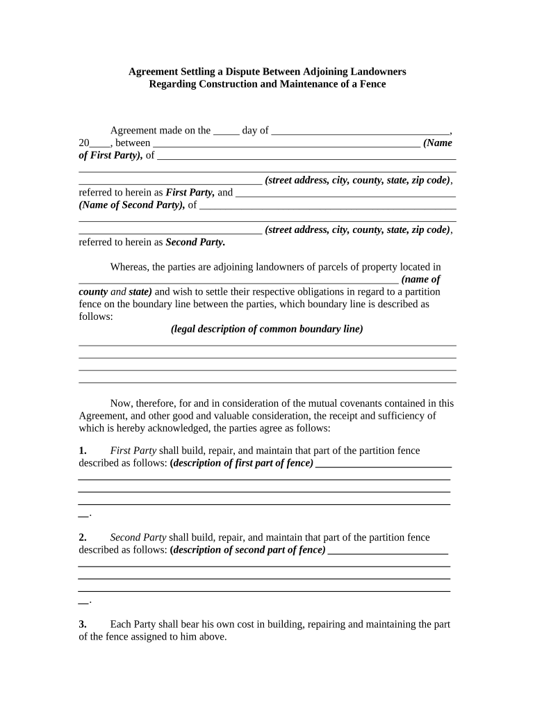 settling disputes Doc Template pdfFiller